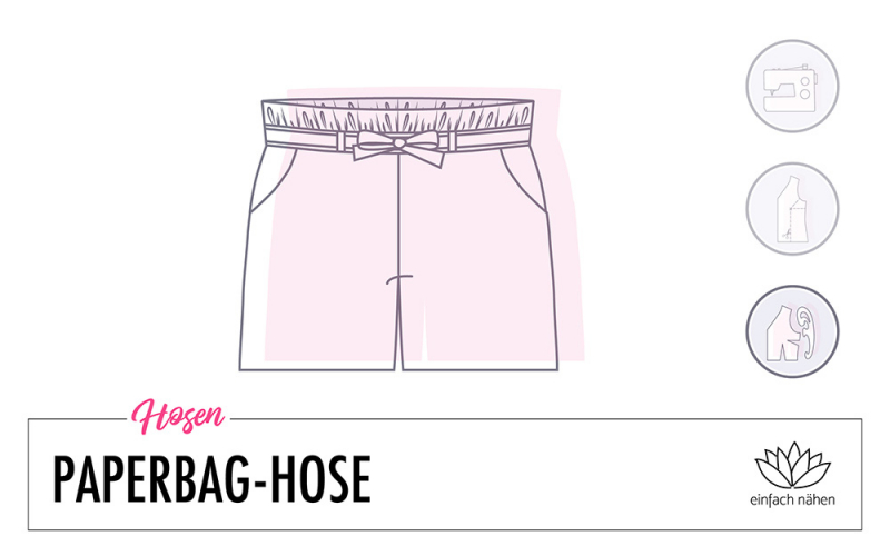 Paperbag-Hose aus normalem Hosenschnitt | einfach nähen lernen